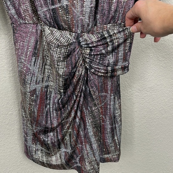 NWT BA&SH Salina Lady Metallic Silver Gray Open Back Party Dress Sz XS - Picture 6 of 15